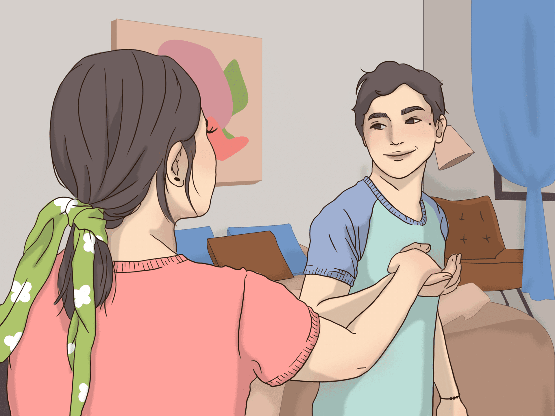 Picture of the Find a comfortable space. step