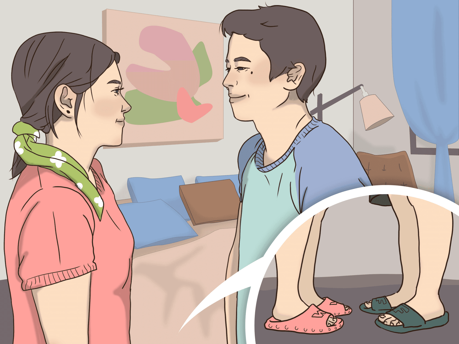 Picture of the Stand facing each other. step