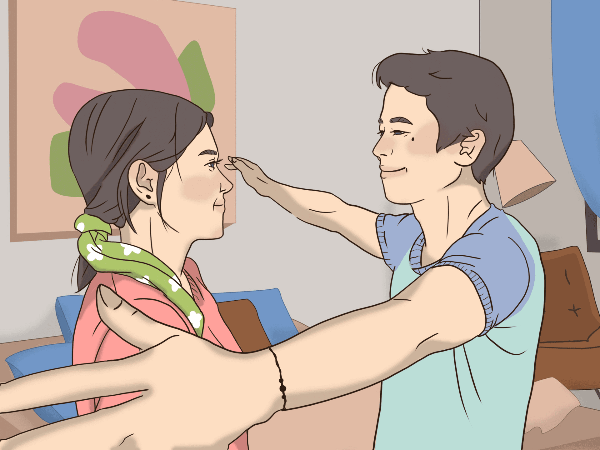 Picture of the Initiate the hug. step